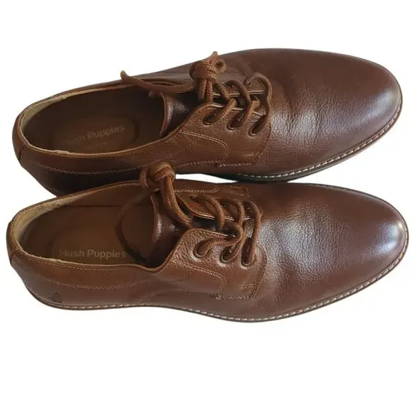 HUSH PUPPIES Detroit Oxford‎ Mens Brown CognacMSRP $110